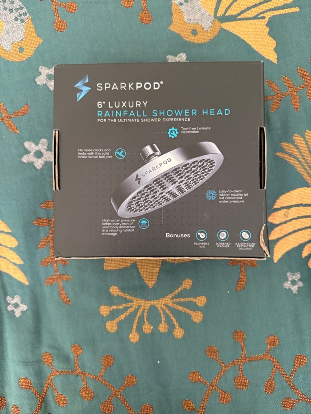 6" Luxury Rainfall Shower Head in Silver